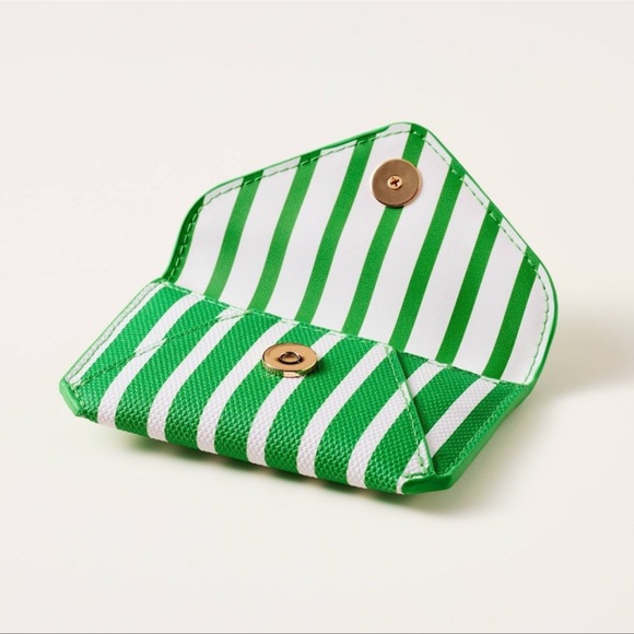 NWT Kate Spade Stripe Envelope Card Case - Picture 3 of 9